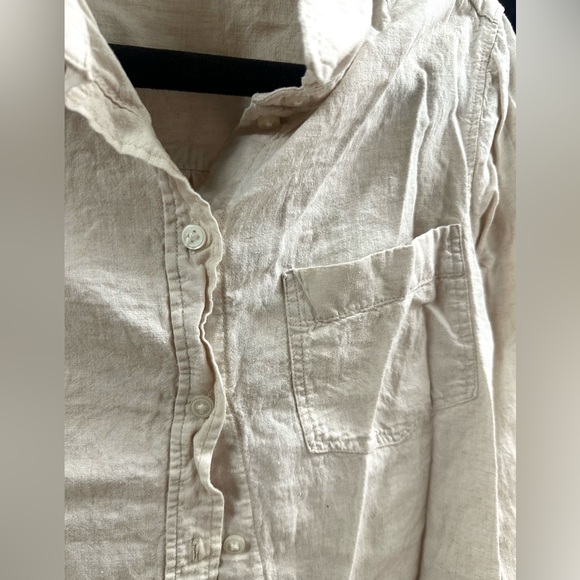 💛Linen Cream Shirt. - Picture 5 of 7
